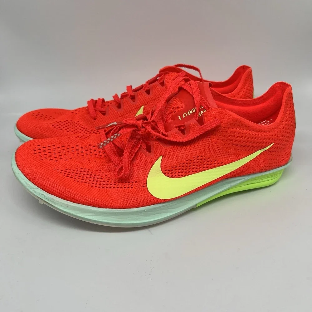 Nike ZoomX Dragonfly 2 Hyper Crimson Track Spikes FD8413-600 Mens 12 Running New